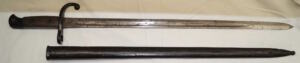 M1889 LONG Fortifications bayonet with scabbard.