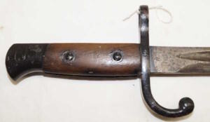 M1889 LONG Fortifications bayonet with scabbard.