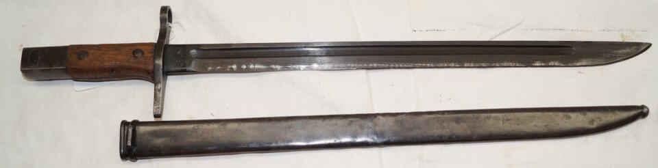 T30 bayonet with scabbard.