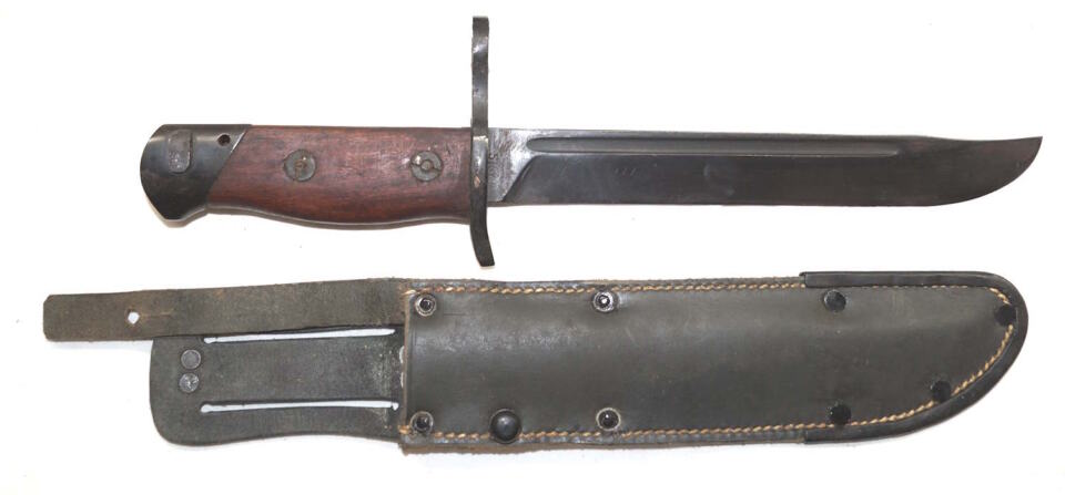 REPRODUCTION M1939 bayonet with sheath.