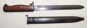 M1894 Krag bayonet with scabbard.