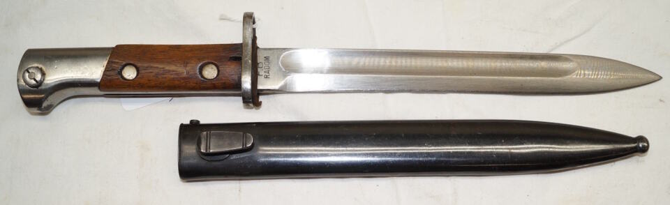 WZ28 bayonet with German commercial scabbard.