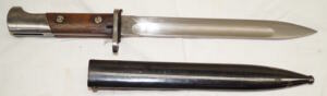WZ28 bayonet with German commercial scabbard.