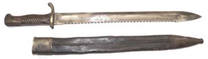 SAXON S98/02 Sawback bayonet with scabbard.