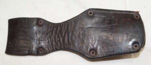 Bulgarian leather frog for M95 Steyr bayonets.