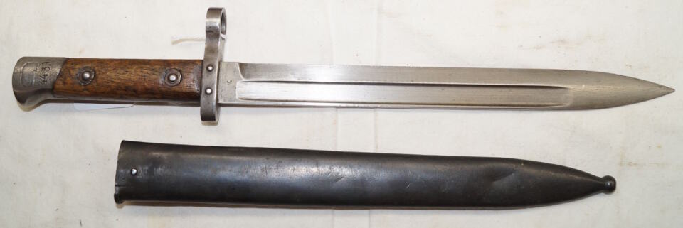 M1895 Steyr bayonet with scabbard.