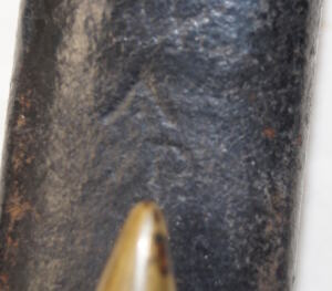 P1853 triform socket bayonet with scabbard.