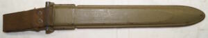 Italian produced M7 bayonet scabbard only for M1 bayonets.