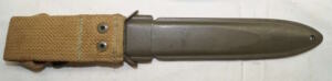 Italian produced M8 bayonet scabbard only for M4 bayonets.