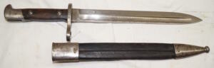 M1892/93 Humpback bayonet with scabbard.
