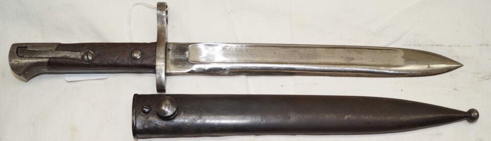 M1935 Leafspring bayonet with scabbard.