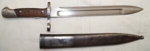 M1935 Diagonal Pommel bayonet with scabbard.
