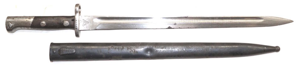 M1924 bayonet with scabbard.