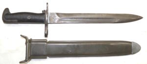 M1 bayonet with M7 scabbard.