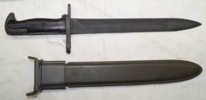 M1 bayonet with M7 scabbard.