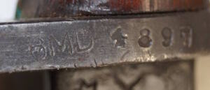 P1907 bayonet with almond stud scabbard.