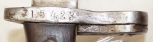 M1887 bayonet with scabbard converted M35 then converted to M1 Garand.