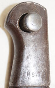 M1887 bayonet with scabbard converted M35 then converted to M1 Garand.