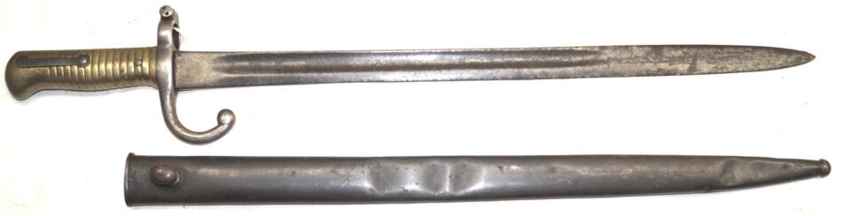 M1879 Rolling Block bayonet with scabbard.