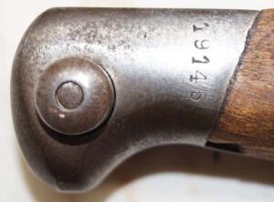 M1910 bayonet with scabbard.