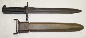 M1 bayonet with M7 scabbard.