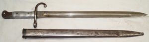 M1891 bayonet with matching scabbard.