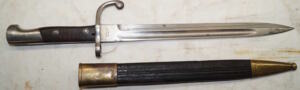 M1908 bayonet with scabbard.