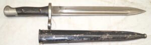 M1895 bayonet with scabbard.