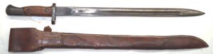 M1924 Chaing Kai Sheck bayonet with leather sheath.