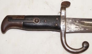 M1867 Rolling Block Yataghan Bayonet with scabbard.