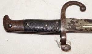 M1867 Rolling Block Yataghan Bayonet with scabbard.