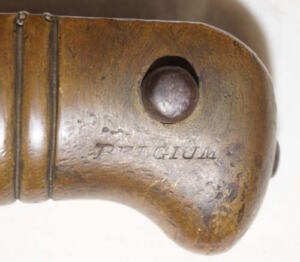 M1867 Rolling Block brass hilted yataghan bayonet with M66 Chasspot scabbard.