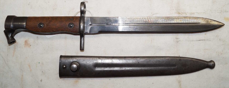 M1950 Hakim bayonet with MATCHING scabbard.
