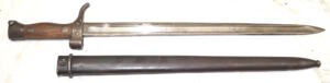 M1892 Berthier Carbine bayonet with MATCHING scabbard.