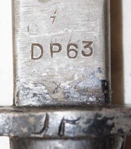 MkI** bayonet with India Sate Forces mark on the ricasso RFI DP63