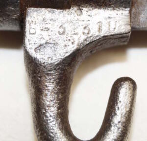 M1935 Cavalry NCO bayonet with scabbard .