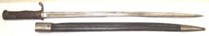 SAXON S98aA quillback bayonet with scabbard.