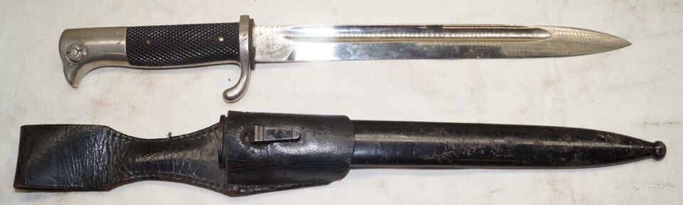KS98 DRESS bayonet with scabbard and frog.