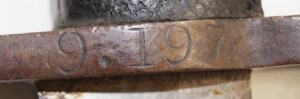 P1856 Yataghan bayonet with MATCHING scabbard.