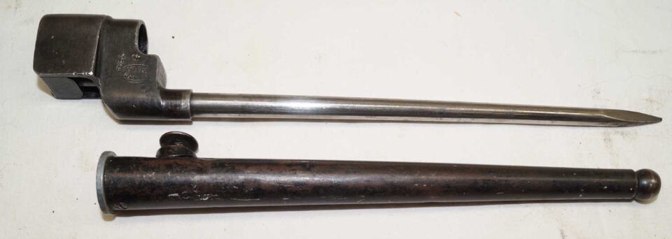 No4 MkII* spike bayonet with scabbard BAIRD ENGINEERING COMPANY