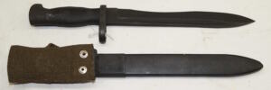 M1969 CETME bolo bayonet with scabbard.