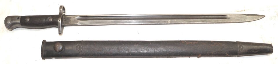 P1907 bayonet with scabbard.