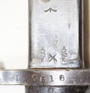 P1907 bayonet with scabbard.