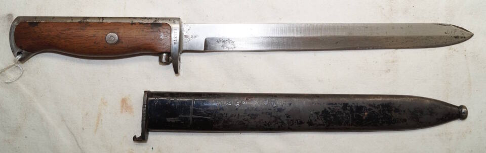 M1894 Krag bayonet with scabbard.