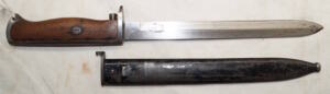 M1894 Krag bayonet with scabbard.