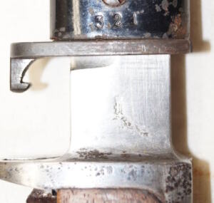 M1894 Krag bayonet with scabbard.