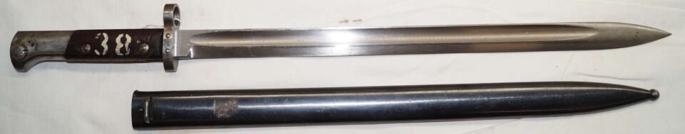 M1929 bayonet with scabbard.