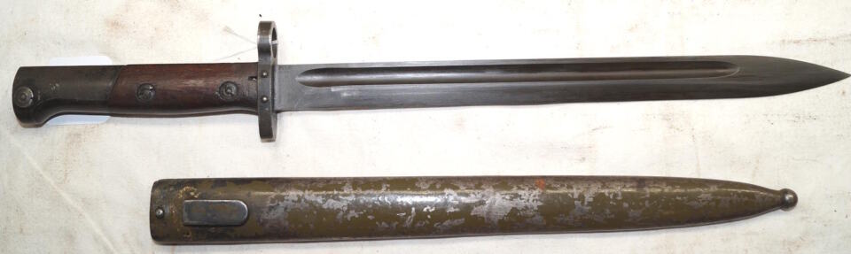 M1935 bayonet with scabbard.