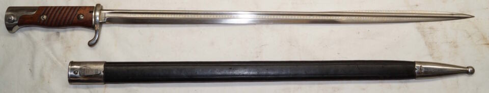 M1909 Quillback bayonet with MATCHING scabbard SIMSON & CO SUHL UNISSUED CONDITION