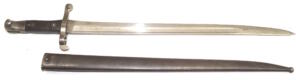 M1885 Kropatschek bayonet with scabbard STEYR 1886 Standard full length rifle bayonet.